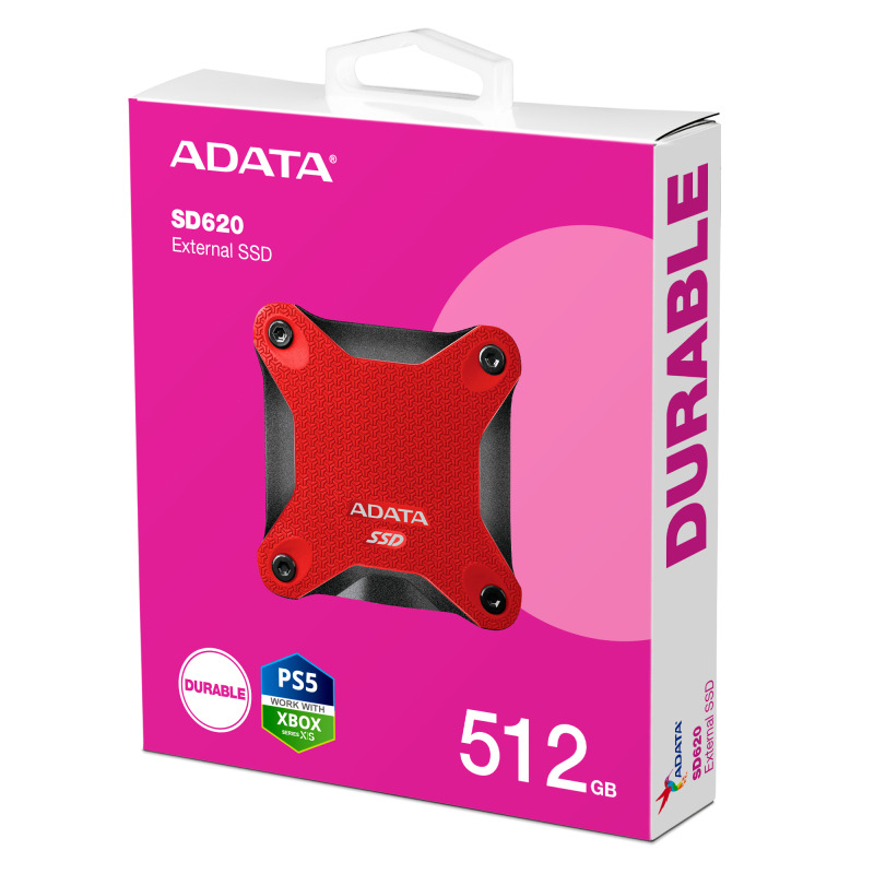 SSD externo Adata 512GB SD620 USB 3.2 Rojo image 6
