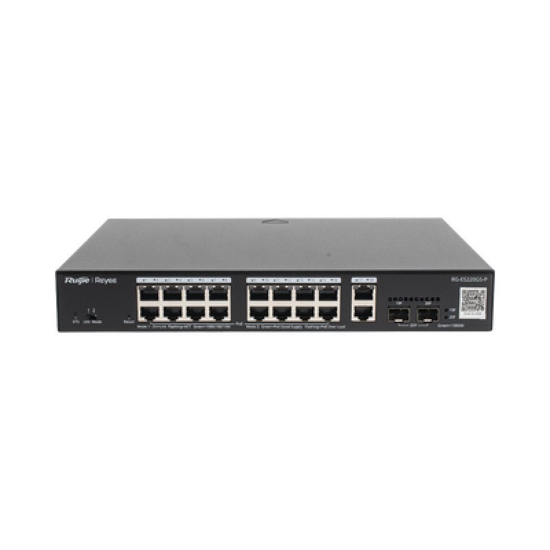 Switch L2 Administrable PoE con 16 puertos Gigabit PoE 8023af/at  2 SFP para fibra 1Gb gestión gratuita desde la nube 240w image 2