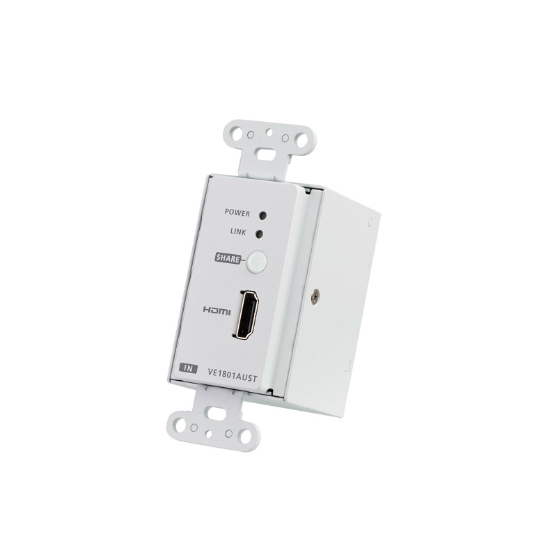 Transmisor HDMI HDBaseTLite con placa de pared estadounidense/PoH image 2