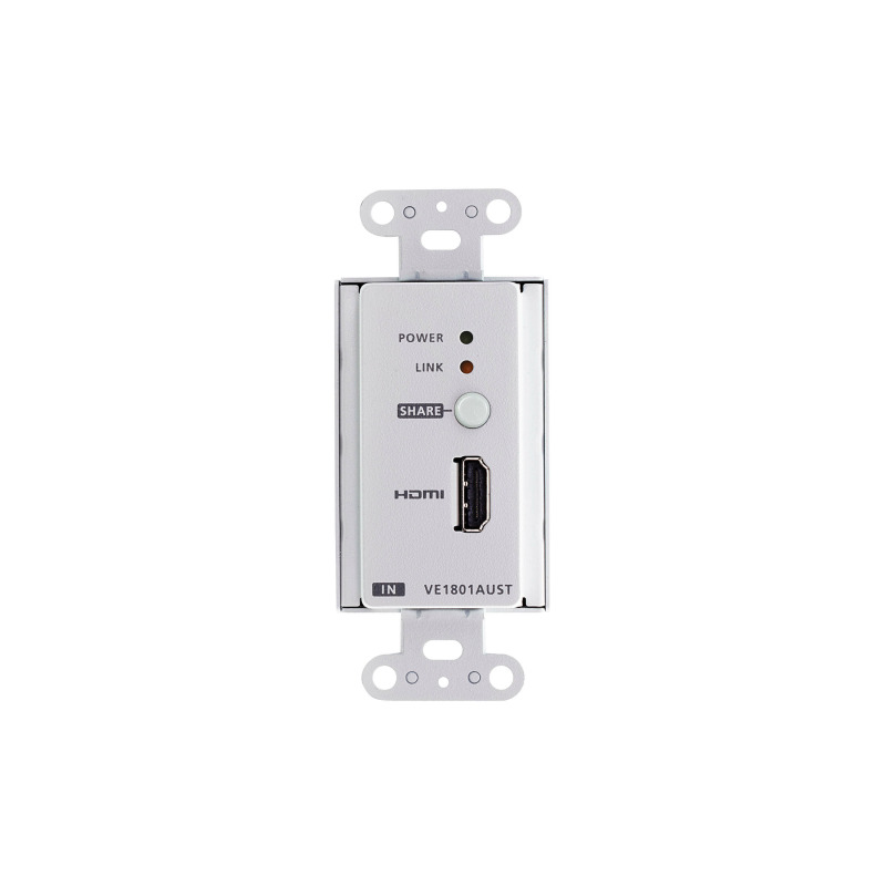 Transmisor HDMI HDBaseTLite con placa de pared estadounidense/PoH image 3