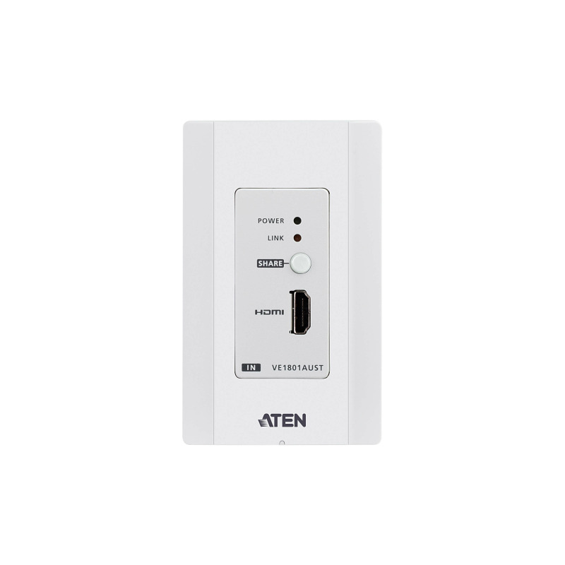 Transmisor HDMI HDBaseTLite con placa de pared estadounidense/PoH image 6