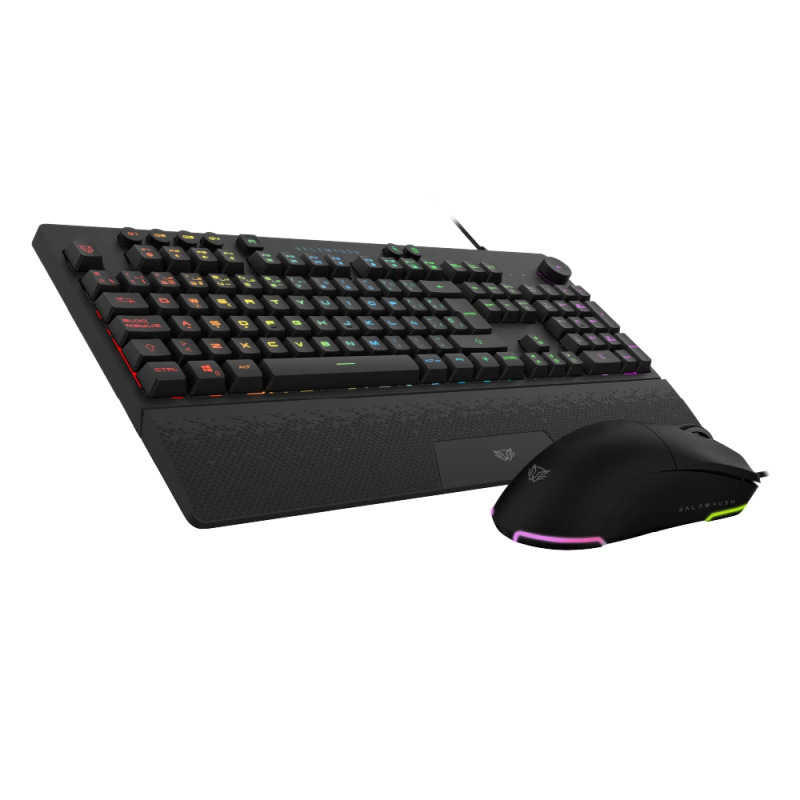 KIT GAMER BALAM RUSH SQUAD MASTER PRO KTM777 / TECLADO Y MOUSE / ALAMBRICO / ILUMINACION RGB / ANTI-GHOSTING / MEMBRANA / 113 TECLAS / OPTICO / 12800 DPI / 6 BOTONES /  NEGRO / BR-936903