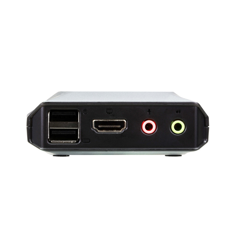 Conmutador KVM con cable HDMI 4K USB de 2 puertos con selector de puerto remoto image 3