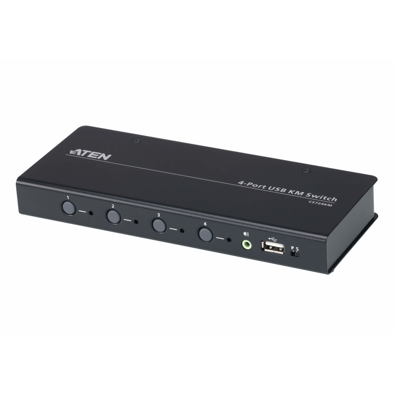 Switch KM USB| 4 Puertos | Boundless Switching | RS232 
