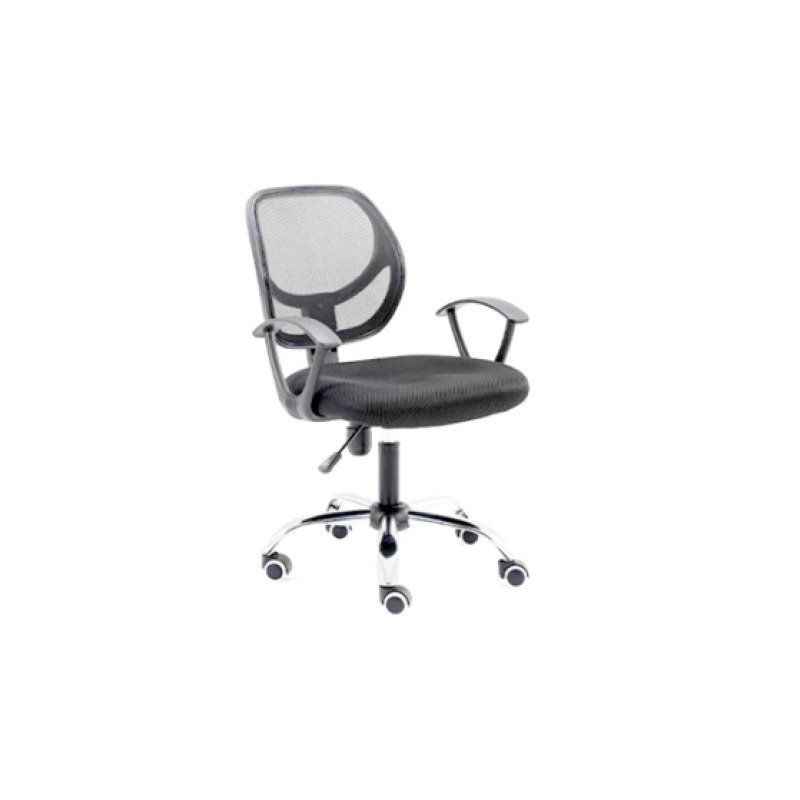 SILLA SECRETARIAL NEXTEP NE-650S, ALTURA AJUSTABLE, RECLINABE, TELA Y BASE GIRATORIA