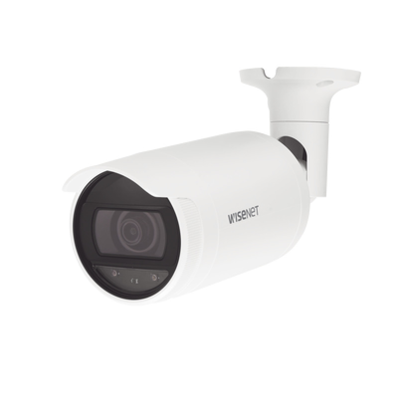 Cámara IP Tipo Bala 2 Megapíxel / Lente 28mm / IR 30M / WDR 120db / IP66 / H265  WiseStream / modo pasillo