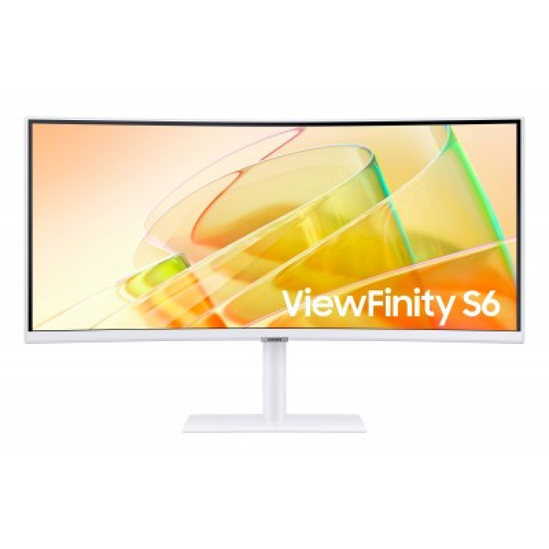 Monitor Curvo 34 Color Blanco / Aspecto 219 / Resolucion 3440 x 1440 / Frecuencia 100Hz / Entradas de Video HDMI / DisplayPort / Compatible VESA 100x100 / bocinas integradas