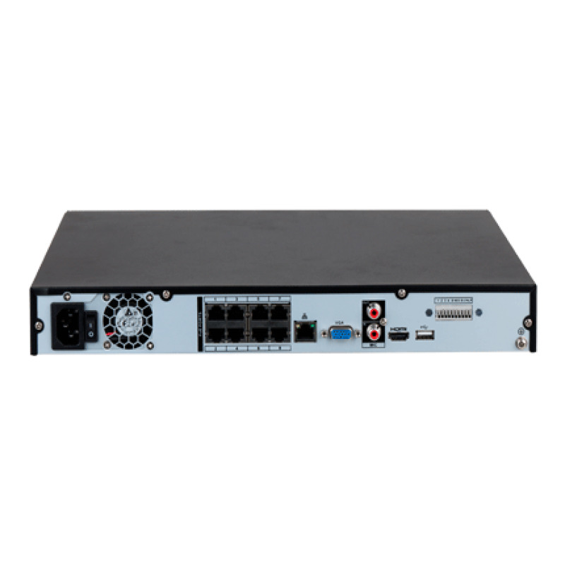DAHUA DHI-NVR4208-8P-4KS3 NVR de 8 Megapixeles/ 4k/ 8 Canales IP/ 8 Puertos PoE/ Rendimiento de 160 Mbps/ H.265+/ 2 Bahías de Discos Duros/ Soporta Camaras WizSense/ HDMI 4k & VGA/ 4 canales SMD Plus/ E&S de Alarma/ #LoNuevo image 5
