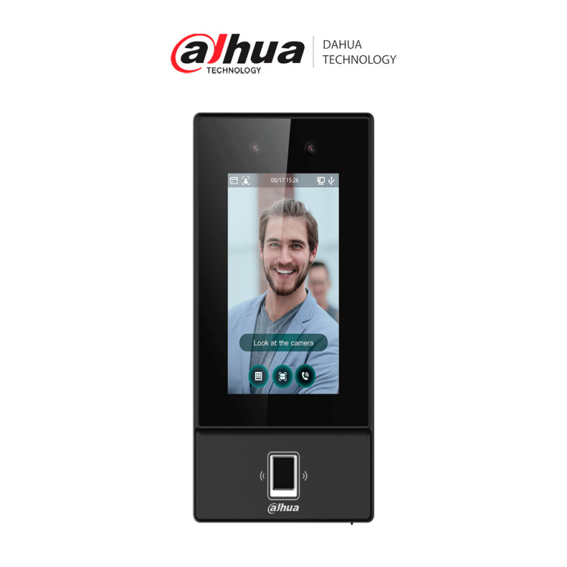 DHI-ASI6214S-D Control de acceso con reconocimiento facial/ Pantalla de 4.3 Pulgadas/ Cámara 2 MP/ 6.000 usuarios/ 6.000 rostros/ 6.000 contraseñas/ 6.000 huellas dactilares image 2