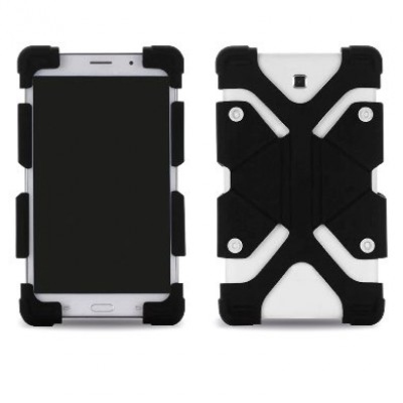 Funda protectora BRobotix universal de uso rudo para tabletas de 8-9 y 12 de silicon negro image 3
