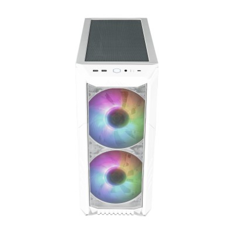 GABINETE COOLER MASTER MASTERBOX HAF 500/BLANCO/MIDI TOWER/MICRO-ATX/VENTANA ARGB. image 2