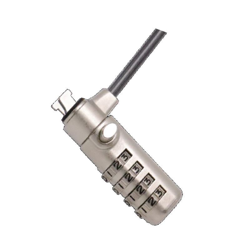 CANDADO LAPTOP NANO, MANHATTAN, 440493, COMBINACIÓN 1.8MTS GRIS