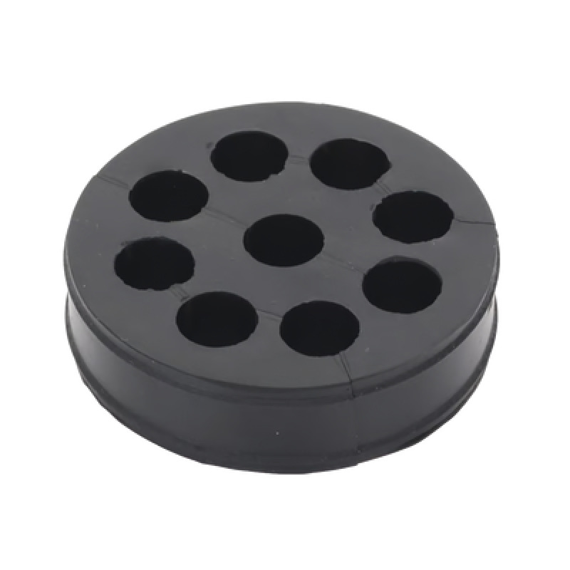 Inserto de Caucho de 4 Con Nueve Orificios para Cable de 1/2 in