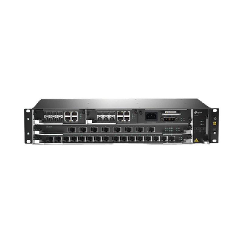 DeltaStream  OLT Módular GPON / Conexión de hasta 4096 ONUs / 2 Tarjetas Main / Puertos Gigabit RJ45 Uplink / 4 Puertos SFP Uplink / Fuente Redundante AC DC incluida / Administración desde la nube DPMS image 2