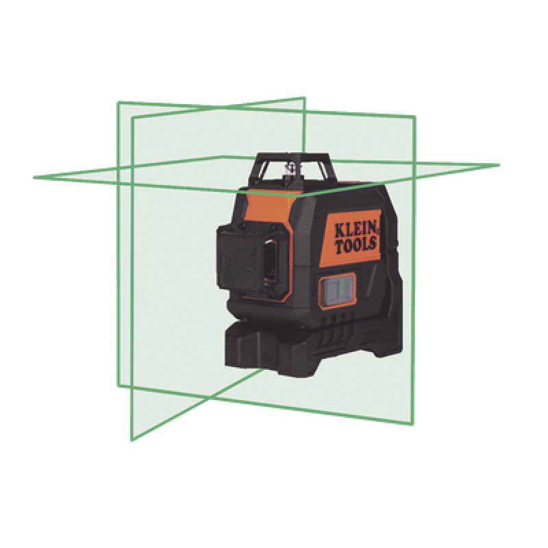 Nivel Láser de 3 Planos de Color Verde de 360 y 305 m de alcance Compacto con Base Magnética y para Tripoide