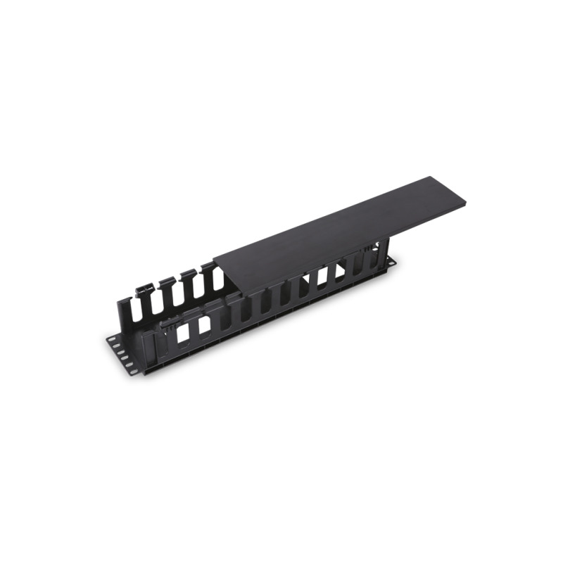 SAXXON J6069 - Organizador de cable horizontal para rack / Un lado / Plastico / 2U