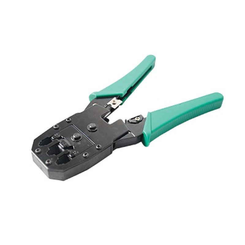 Pinzas para plegar Ponchadoras cables RJ11 RJ12 RJ45 telefónicos y cables de red Cat5e Cat6 Cat6a y con Cavidades para 4 6 y 8 conductores