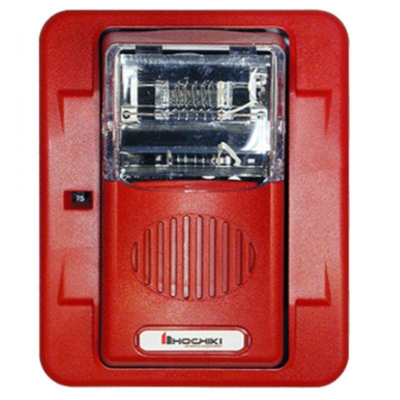 Sirena Estrobo 12/24 Vcd Multi Candela Montaje En Pared Color Rojo Serie HE 050006020