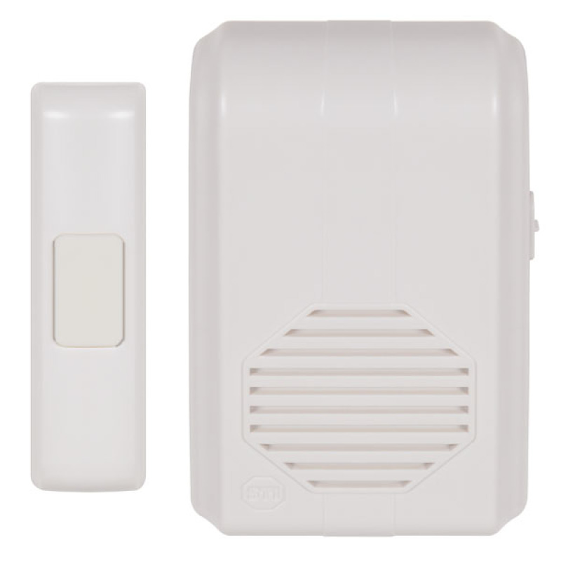 Timbre Inalámbrico Para Puerta Con 10 Tonos Hasta 150m Linea de Vista Con Receptor Inalámbrico Incluido 110Vca