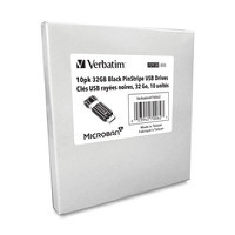 MEMORIA VERBATIM  USB 32GB PAQUETE DE 10 MICROBAN NEGRAS image 4