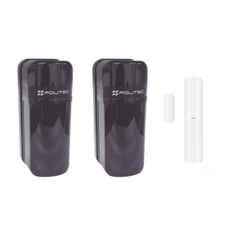 Detector Fotoeléctrico A baterías / 0 Falsas Alarmas / Alcance de 60m de Exterior y  350m en interior / Fácil Alineación / Compatible con panel AXPRO/ Incluye DSPDMCEG2WBB