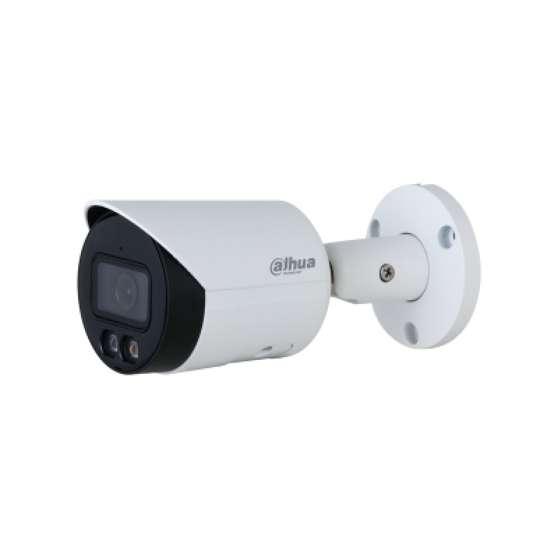 DAHUA IPC-HFW2249S-S-IL - Camara Bullet IP 2 Megapixeles/ Iluminador Dual Inteligente+Full Color/ WizSense/ Lente de 2.8mm/ 107 Grados/ Microfono Integrado/ 30 Mts de IR y Luz Visible/ Metalica/ Ranura MicroSD/ WDR 120dB/ SMD Plus/ PoE/ #LoNuevo