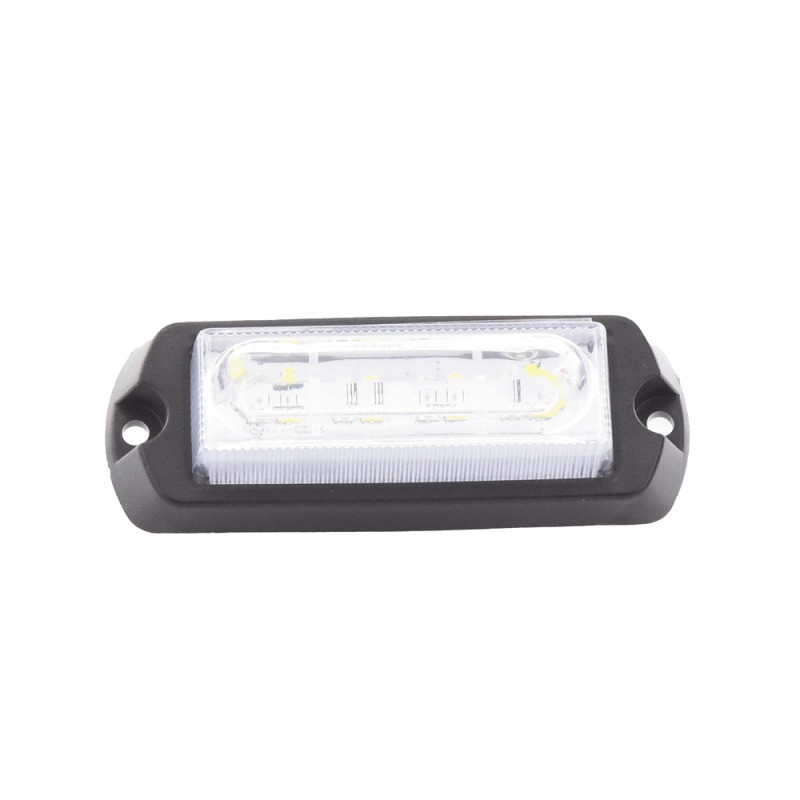 Luz Auxiliar Ultra Brillante de 8 LED color Ámbar / Claro  con mica transparente