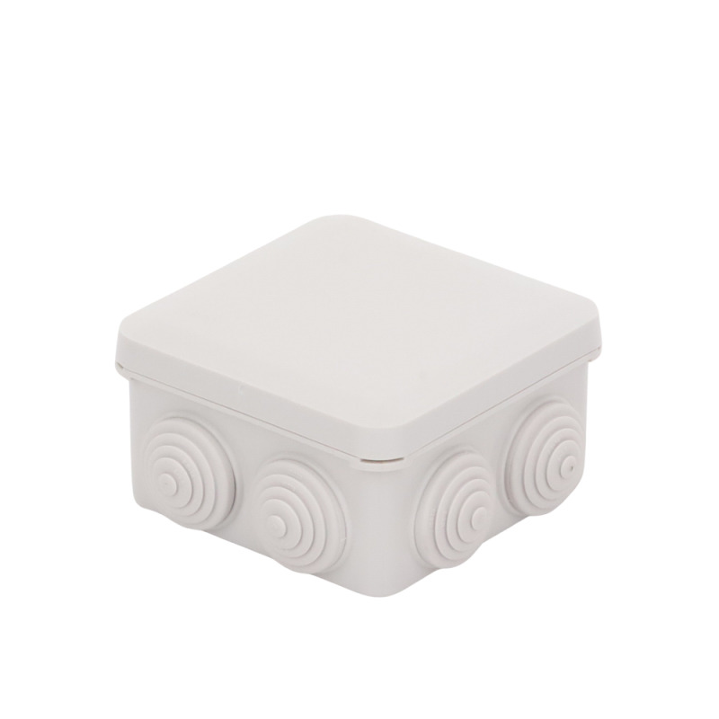 Caja DerivaciónConexión de Plástico 89 X 89 X 50 mm con 7 Glándulas de Goma Para Instalaciones Comerciales  Residenciales e Industriales Cerrado a Presión image 8