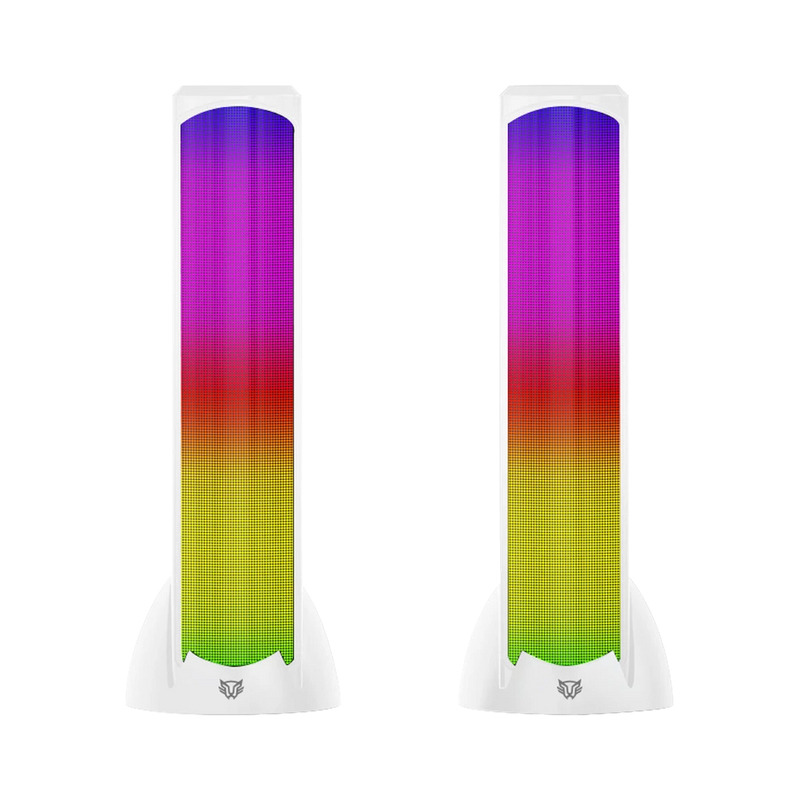 BOCINA GAMER BALAM RUSH GLIMM TOWER BG575 / ALAMBRICA USB / BLUETOOTH  CONEXIÓN 3.5 MM / SONIDO ESTEREO / 10 W / ILUMINACION LED / BLANCO / BR-936989 image 3
