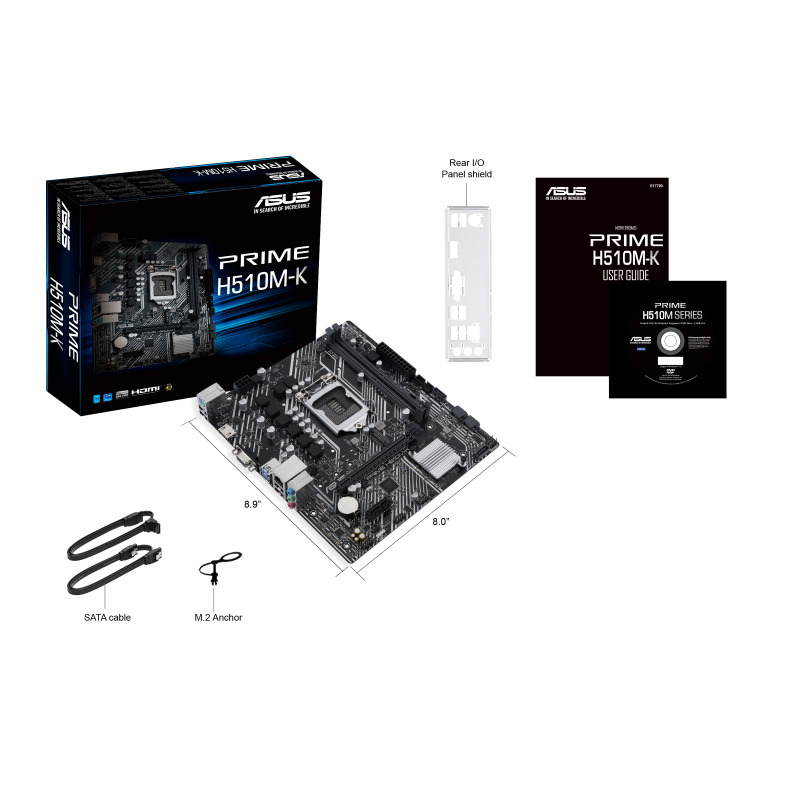 TARJETA MADRE ASUS MICRO-ATX PRIME H510M-K R2.0, S-1200, INTEL H470, HDMI, 64GB DDR4 PARA INTEL, PRIME H510M-K image 7