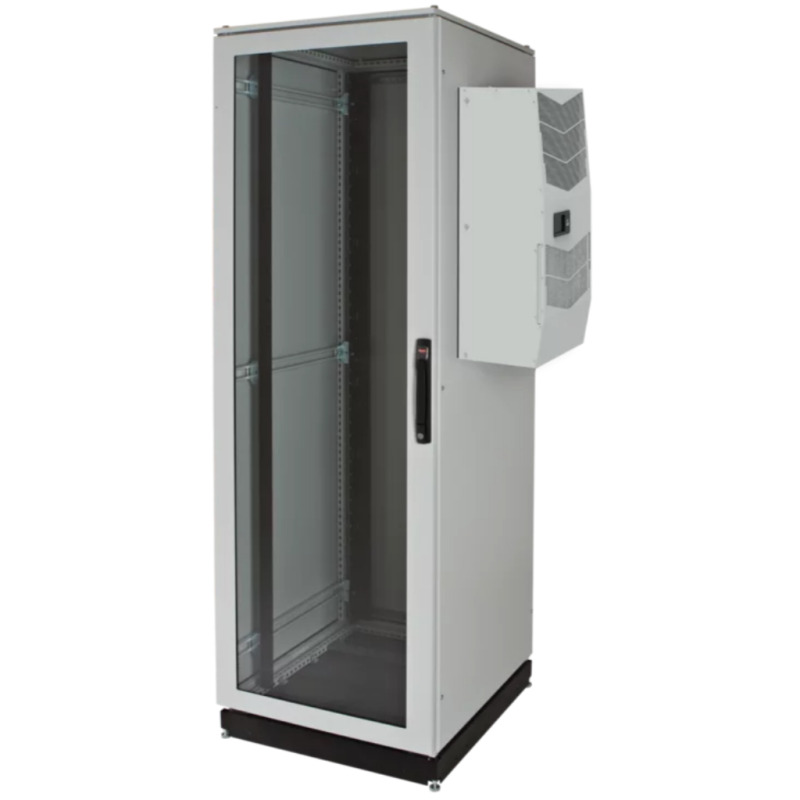 Gabinete de Telecomunicaciones ProLine V/D 700 mm de Ancho 800 mm de Profundidad Compatible Con Aire Acondicionado Tipo G28 42 UR Color Gris Claro