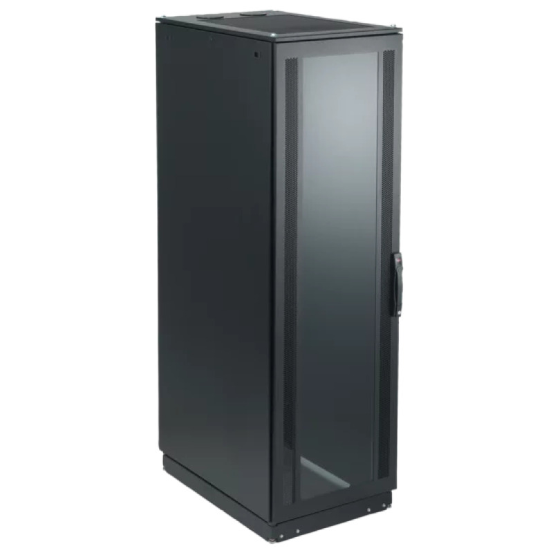 Gabinete de Telecomunicaciones ProLine V/D 600 mm de Ancho 1000 mm de Profundidad Compatible Con Aire Acondicionado Tipo G52 42 UR Color Negro