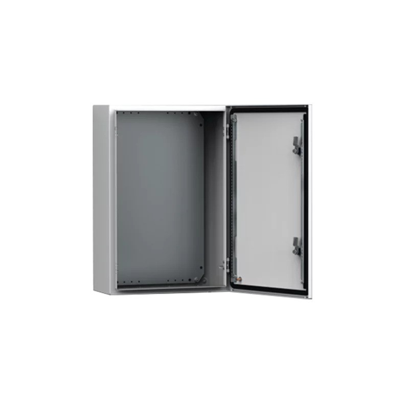 Gabinete de Uso Exterior NEMA 4/12 IP66 IK10 500 x 400 x 260 mm De Acero Color Gris Claro