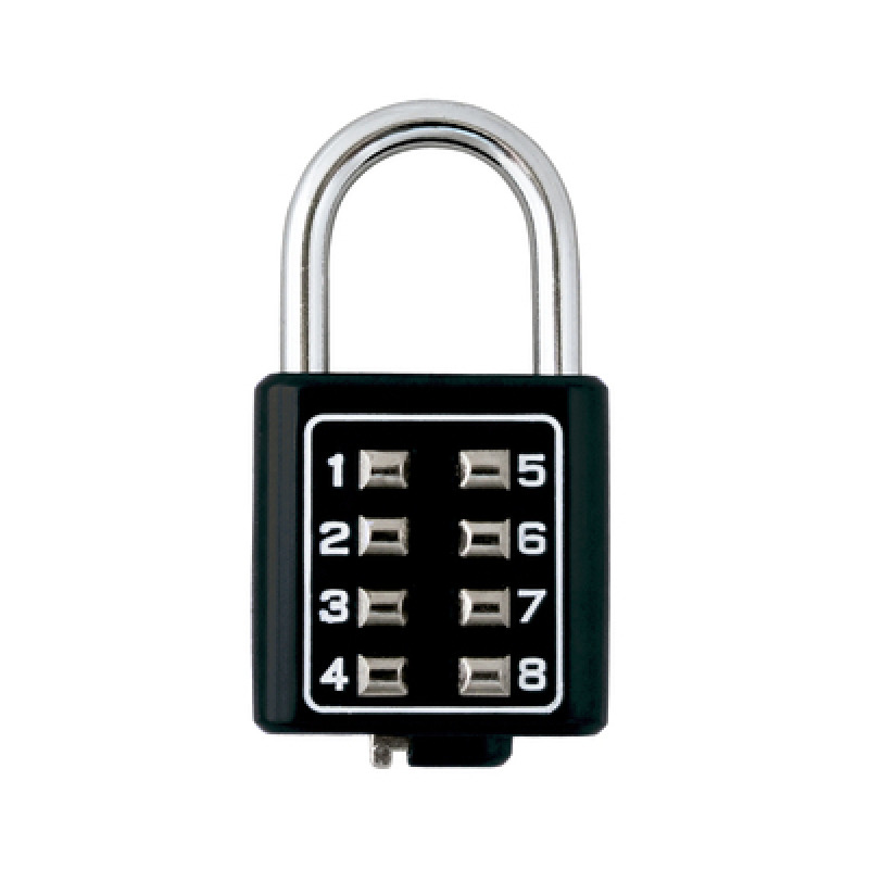 Candado Digital de Combinación M35 / No Requiere Llave / Combinación única integrada por 4 dígitos / Color Negro