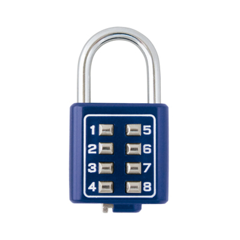 Candado Digital de Combinación M35 / No Requiere Llave / Combinación única integrada por 4 dígitos / Color Azul