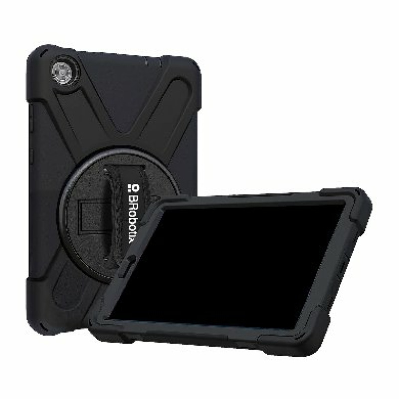 BRobotix 6006153 estuche paa tablet 20.3 cm (8") Funda Negro