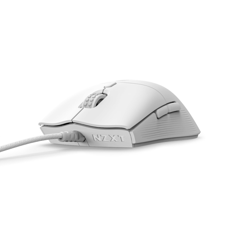 MOUSE GAMER NZXT LIFT 2 SYMM / BLANCO / SENSOR PIXART PMW3395 / 100 MILLONES DE CLICKS / 26,000 DPI