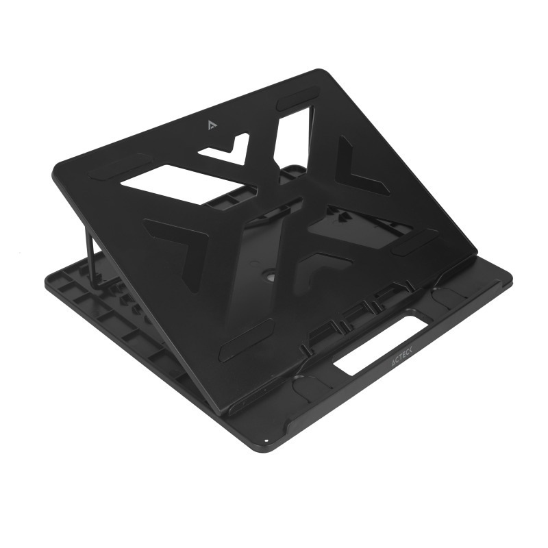 SOPORTE ACTECK FREZZE BOOK PRIMEBE220 / BASE PARA LAPTOP / COMPATIBLE 15.5 PUL / ANTIDESLIZANTE / HASTA 15 KG / INCLINACION 35 GRADOS / NEGRO / AC-933476