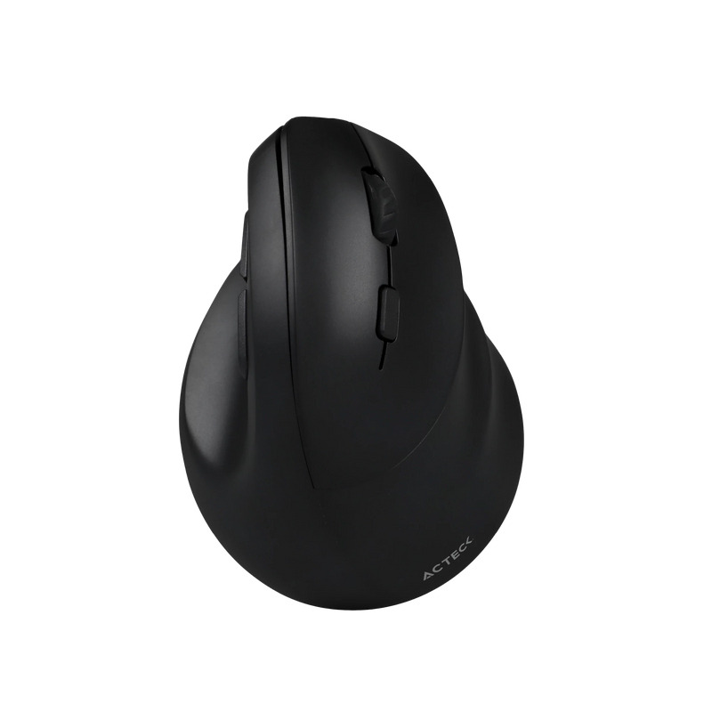MOUSE ACTECK VIRTUOS FITT MI520 / ERGONOMICO / VERTICAL / INALAMBRICO / DUAL BLUETOOTH ADAPTADOR USB / 2400 DPI / RECARGABLE / NEGRO / AC-936224