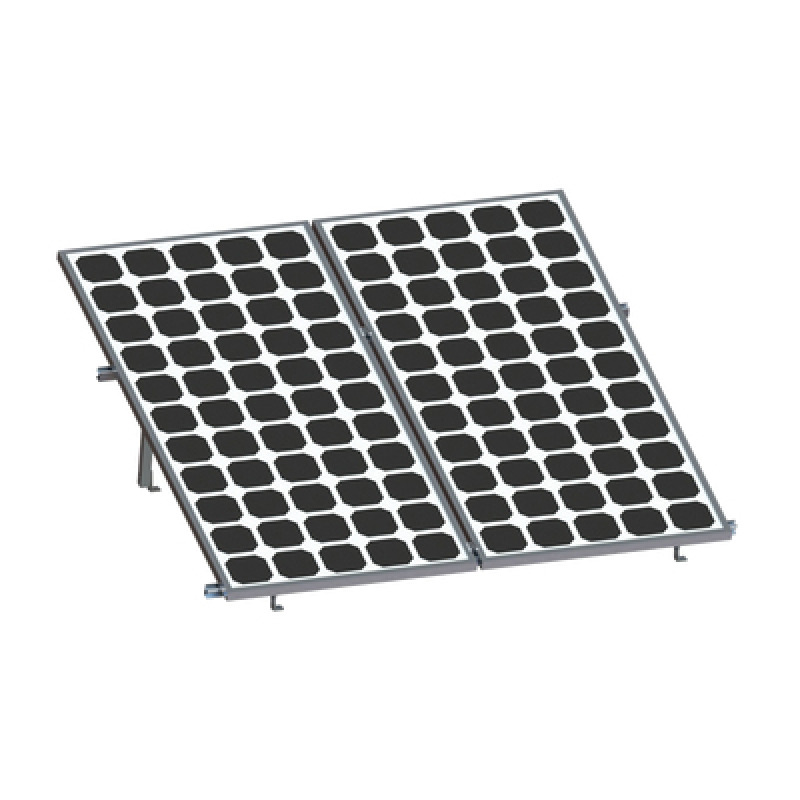 Montaje para Panel Solar Riel 8 de 2700mm para Módulos con Espesor de 35mm Velocidad de Viento Máx 136km/h