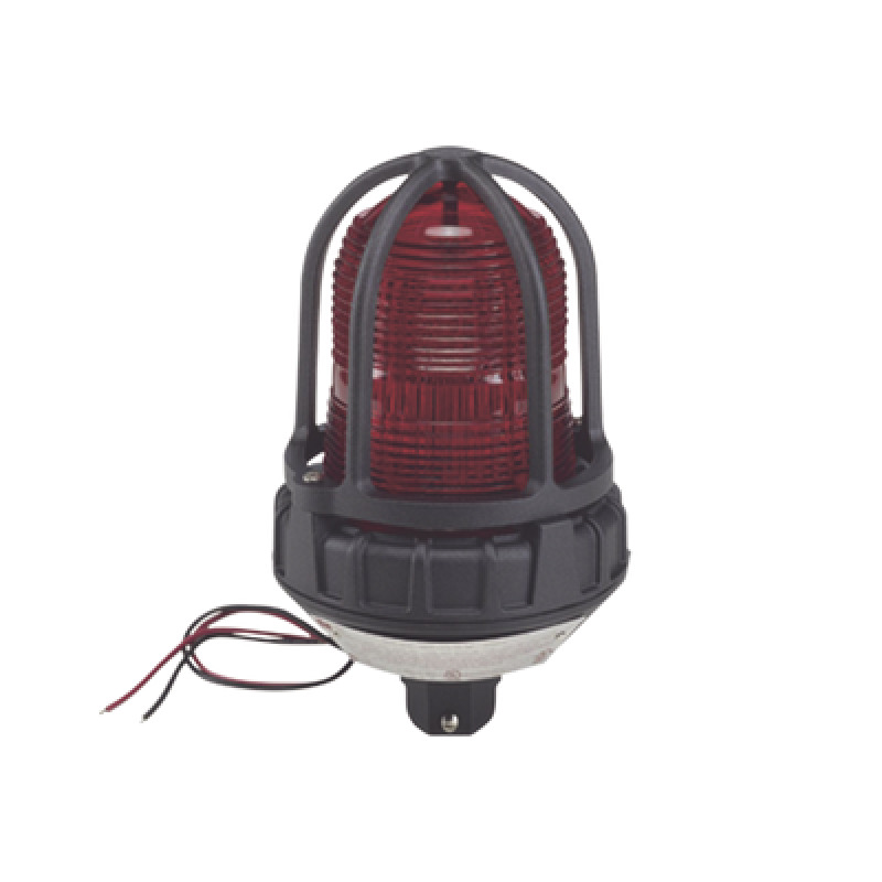 Luz estroboscópica para ubicaciónes peligrosas  montaje tipo tubo 240 VCA color Rojo