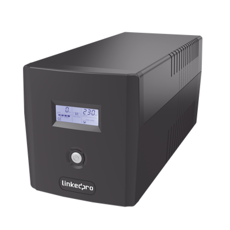 UPS 1200VA/720W Pantalla LCD / Línea Interactiva 120Vca / 6 tomas 515R 4 Respaldadas / Regulación de Voltaje / Protección RJ45