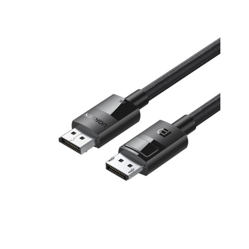 Cable DisplayPort 14 | Longitud 2m | Versión DP14 | 8K 7680x4320 a 60 Hz | Soporta 3D | HDR | Blindaje Interno Múltiple | Nylon Trenzado | Soporta 324Gbps