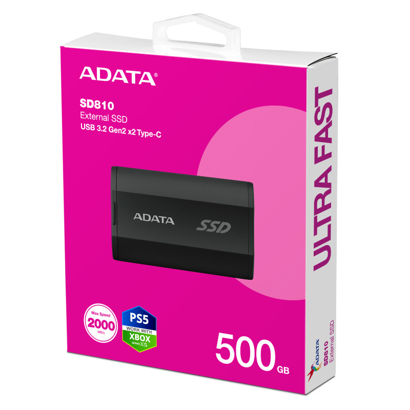 SSD externo Adata 500GB SD810 USB C 3.2 negro image 6