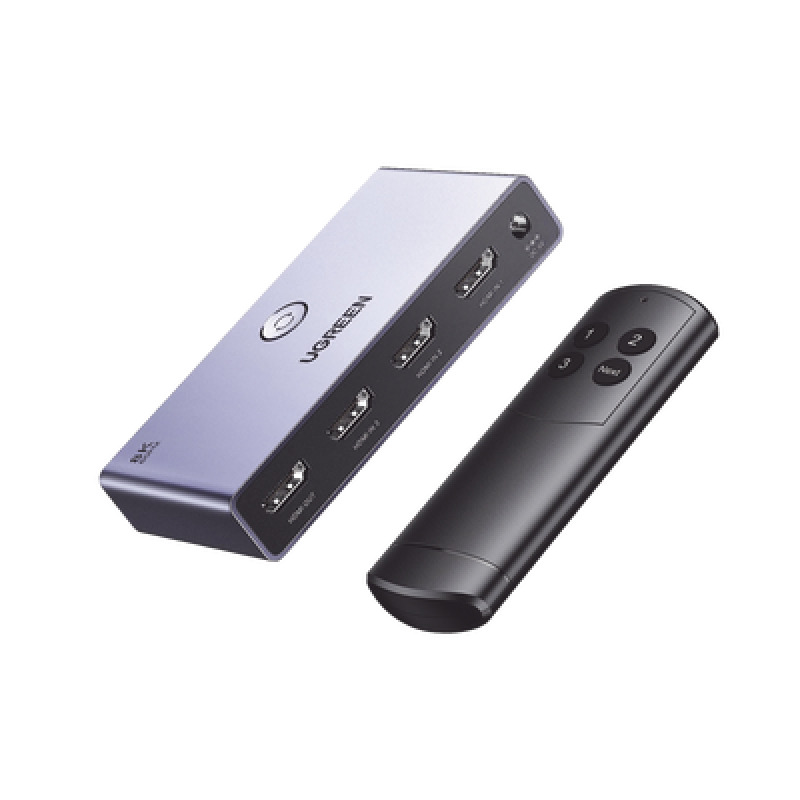 Switch Splitter 8K HDMI 21 / 3 entradas 1 Salida / Incluye Control Remoto / Soporta 8K60Hz 4K120Hz 4K60Hz 3D / HDR / HDCP 23 / Carcasa de Aluminio image 2