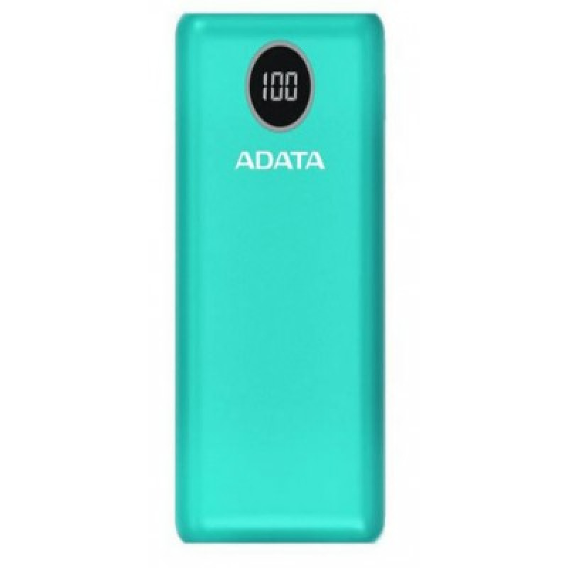 BATERIA DE RESPALDO ADATA POWER BANK P20000QCD 20000MAH/2 USB A/ 1 USB C/INDICADOR DE CARGA DIGITAL COLOR VERDE (AP20000QCD-DGT-CGN)