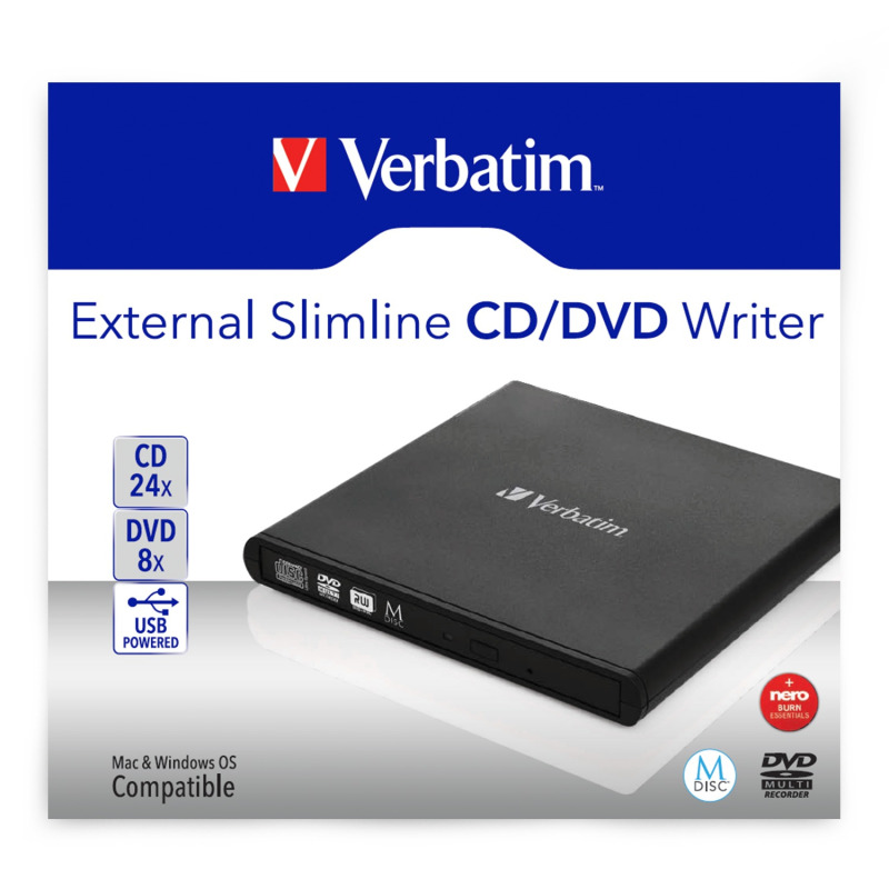 UNIDAD DVD-RW EXTERNO VERBATIM SLIMLINE CD/DVD image 4