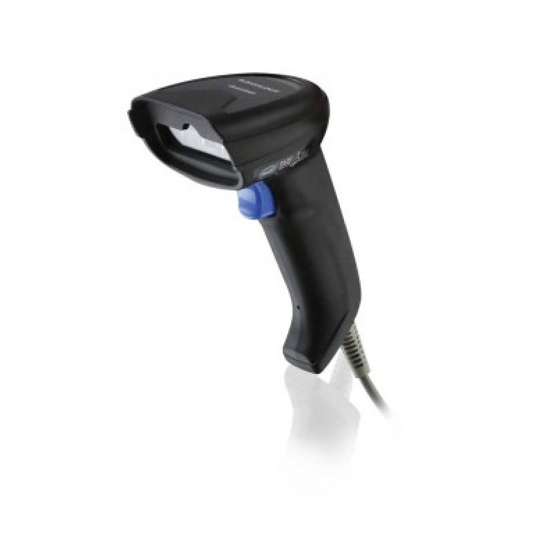 Lector de Codigo de Barras Datalogic QuickScan QD2220-BKK1S Negro Kit incluye escaner, cable USB, y base, Generador de imagenes lineal, solo USB,