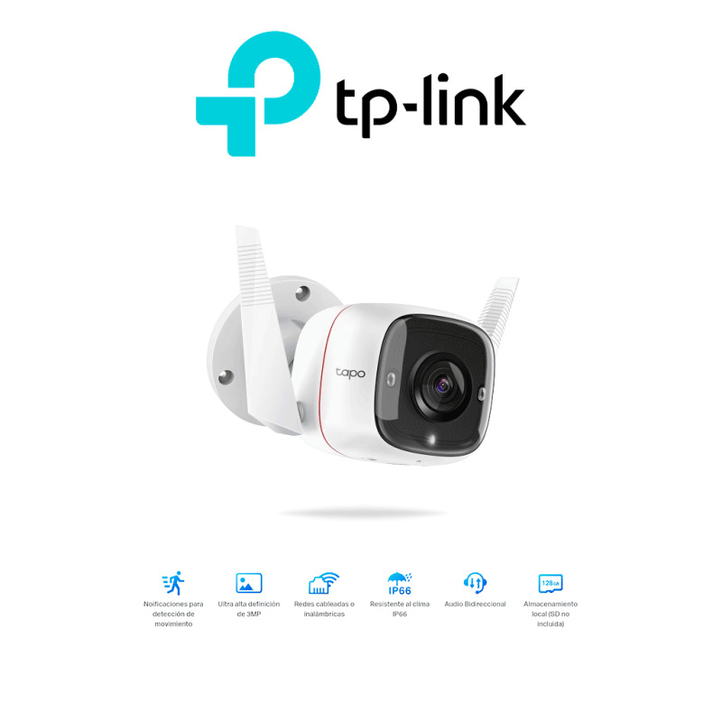 Cámara IP WiFi para exterior 3 megapixel audio doble vía visión nocturna notificación Push acepta memoria Micro SD de para grabación image 3