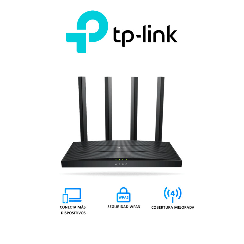 Router WiFi 6 AX 1500Mbps / MUMIMO 2X2 y OFDMA / 1 Puerto WAN 10/100/1000 Mbps / 3 Puertos LAN 10/100/1000 Mbps / 4 Antenas / Conexión Inalámbrica OneMesh image 4